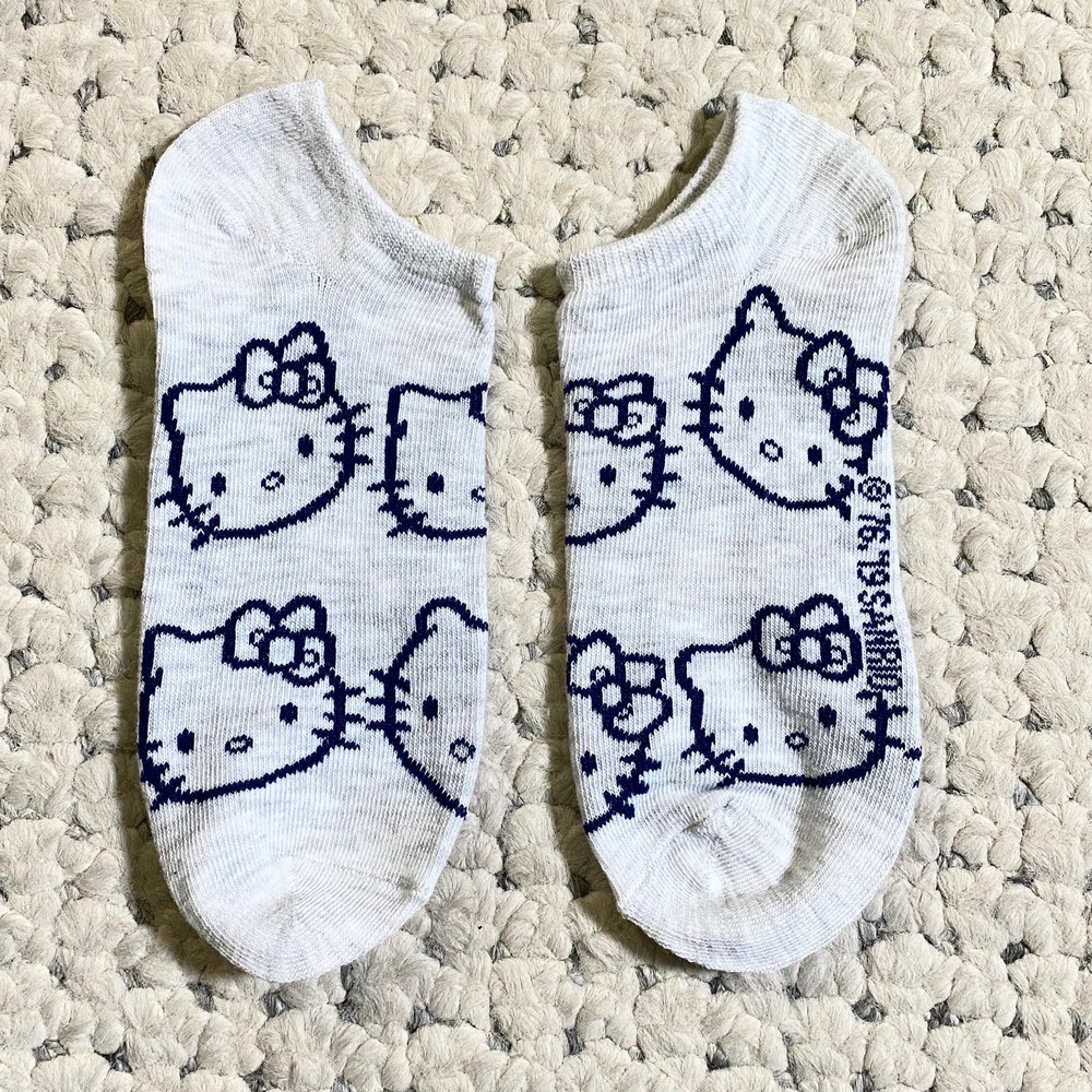Hello Kitty 6 CAT FACE Socks NEW Limited Edition sanrio adult Authentic 578